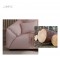 SOFA FLUFFY ROSE BONBON TISSU 4PERS+COUSSINS