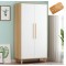 Armoire scandinave melamine 2 portes neutre&blanc 100X190CM