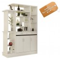 B2B Etagere separation piece 3 porte 2 tiroir blanc 140X190CM