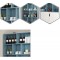 Meuble separation piece 11 cases avec placard 2 porte 1 tiroir neutre&blanc 100X180CM