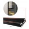 Armoire bibliotheque luxe vitree LED modulable 80CM + 80CM