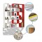 Etagere murale modulable&etirable multicolore