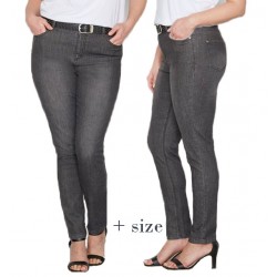pantalon jean gris fonce