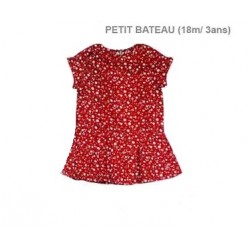 robe grenat fleuri PETIT BATEAU