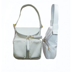 sac en cuir blanc LE TANNEUR