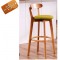B2B  chaise de bar avec dossier en bois massif  confort