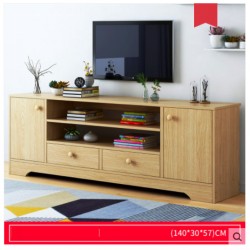 Meuble tv haute style contemporain 2 porte 2 tiroirs  neutre 140 CM