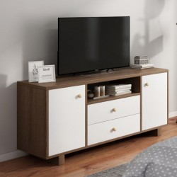 Meuble tv   commode  2 porte et 2 tiroirs