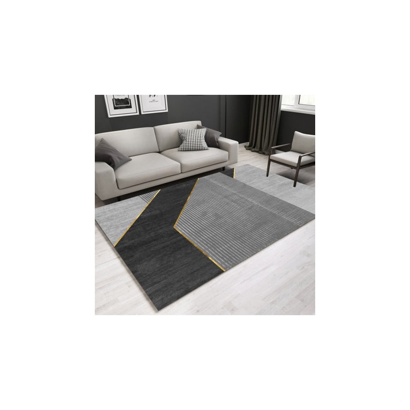 JYINS Tapis Rond 200cm sans Glissement de gabarits Grands Tapis de Sol  Moderne Tapis de Tapis pour la Chambre canapé de Salon adapté à 2,3 mètres