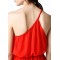 minirobe a epaule asymetrique rouge